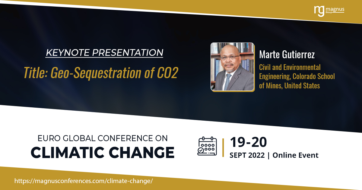 climate_summit's tweet photo. #EGCCC2022 feels honored and awaits to welcome  #Marte Gutierrez from Colorado School of Mines, United States for choosing our platform to share his profound research during September 19-20, 2022 Reach his presentation by joining at event: https://t.co/xZYYmQKJ2W https://t.co/sRoE07OrLV
