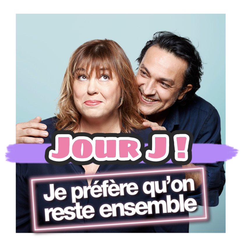 #JOURJ 🤩🥳

C'est le grand jour ! Dans quelques heures, notre comédie romantique « Je préfère qu’on reste ensemble » fera sa grande première ! Vous serez là ? 😀🥰 

Une pièce de #laurentruquier avec #michelebernier et #oliviersitruk
