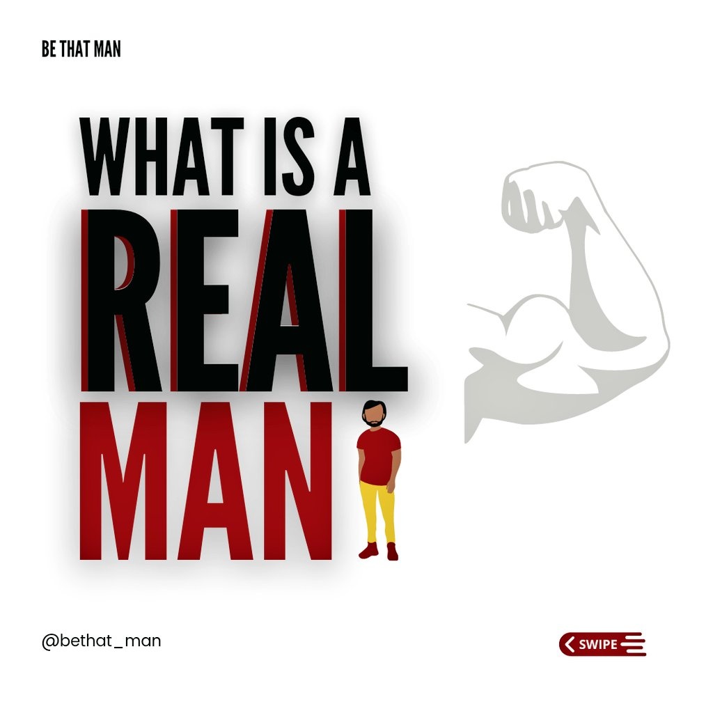 bethat_man's tweet photo. The essence of Real manhood is not in how a man looks or in what he does, but in who he is.
- short thread - https://t.co/lPvcSwPwze