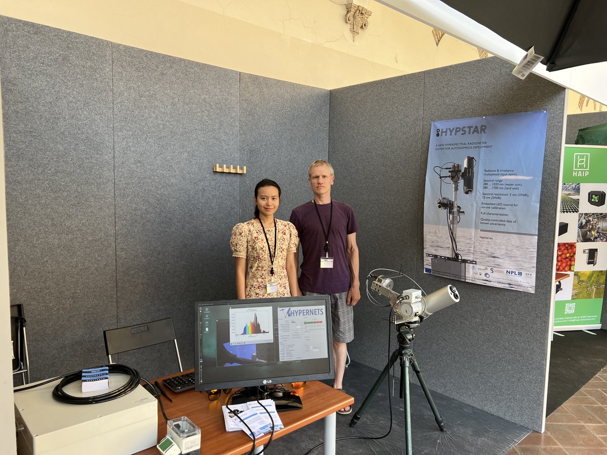 #HYPSTARradiometer presented at the 12th Workshop on #hyperspectral image and signal processing <a href="/IeeeWhispers/">IEEE WHISPERS</a> (Sept. 12-16 2022, Rome)! All welcome at booth number 12 ;)