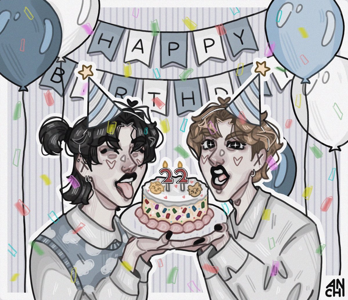 happy b-day my boys!! 🥳💗💗

#jilix #happyfelixday #happyhanday #straykids #fanart