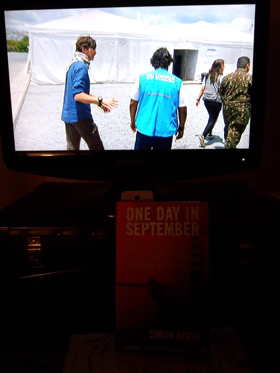 Tarliebear's tweet photo. Today is turning into a @simon_reeve day. Catching up on #SouthAmerica on @BBCiPlayer and reading #onedayinSeptember @FaberBooks @BBC_Travel #educational https://t.co/7BTk34ktV9