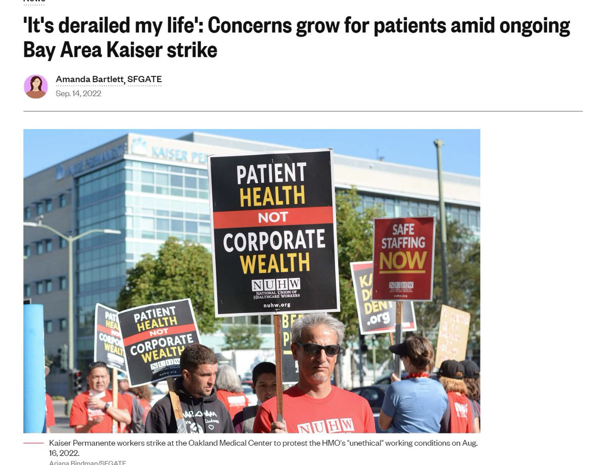 MariaLorraine_'s tweet photo. Kaiser Permanente, the healthcare provider with 13M members, is in a heap of trouble for denying mental health care IN ADDITION TO not providing medical care to a group of 130,000+ severely ill patients with the horrible disabling illness of #MECFS (what LongCOVID turns into). https://t.co/5kWmzmpfOf