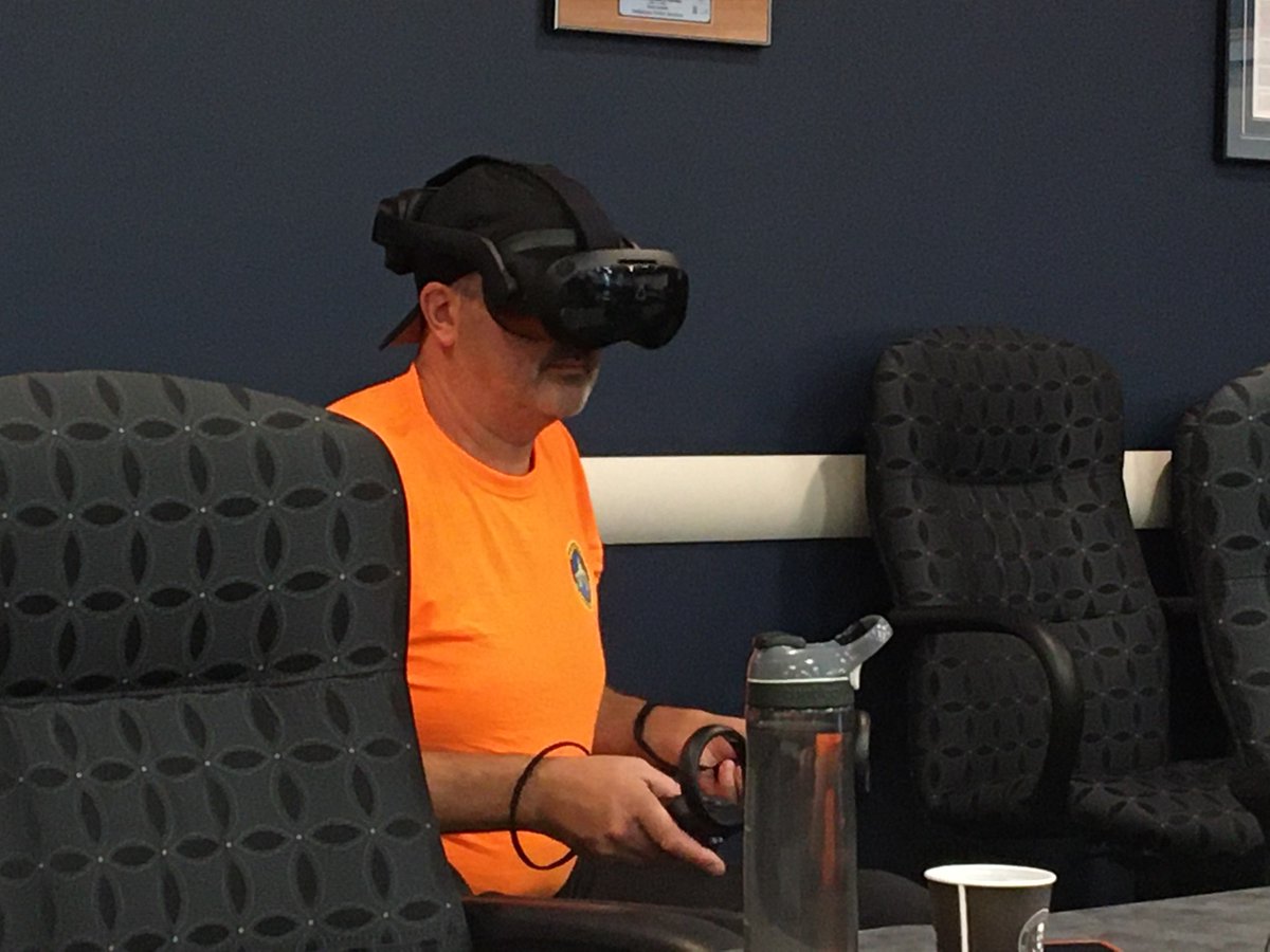 SearchNRescueSK's tweet photo. 1/3 @SearchNRescueSK
reveal of 360° video on #VIVEFOCUS 3 VR Headsets. #SARSAVs first Virtual Reality training & skills based competency assessments based on the CSA GSAR standards for on clue detection for SAR Responders.
Photo Credit : Sean Taylor https://t.co/aIS2ux9muC