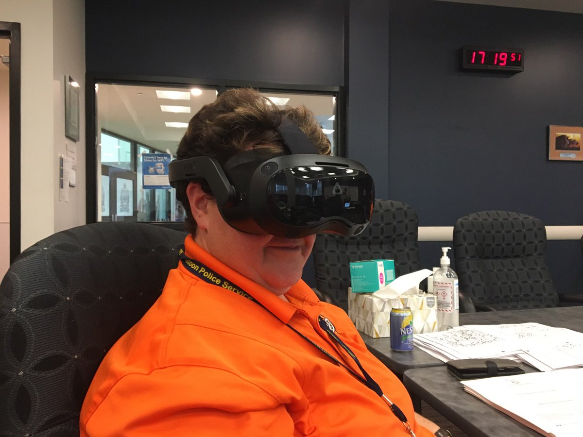 SearchNRescueSK's tweet photo. 1/3 @SearchNRescueSK
reveal of 360° video on #VIVEFOCUS 3 VR Headsets. #SARSAVs first Virtual Reality training & skills based competency assessments based on the CSA GSAR standards for on clue detection for SAR Responders.
Photo Credit : Sean Taylor https://t.co/aIS2ux9muC