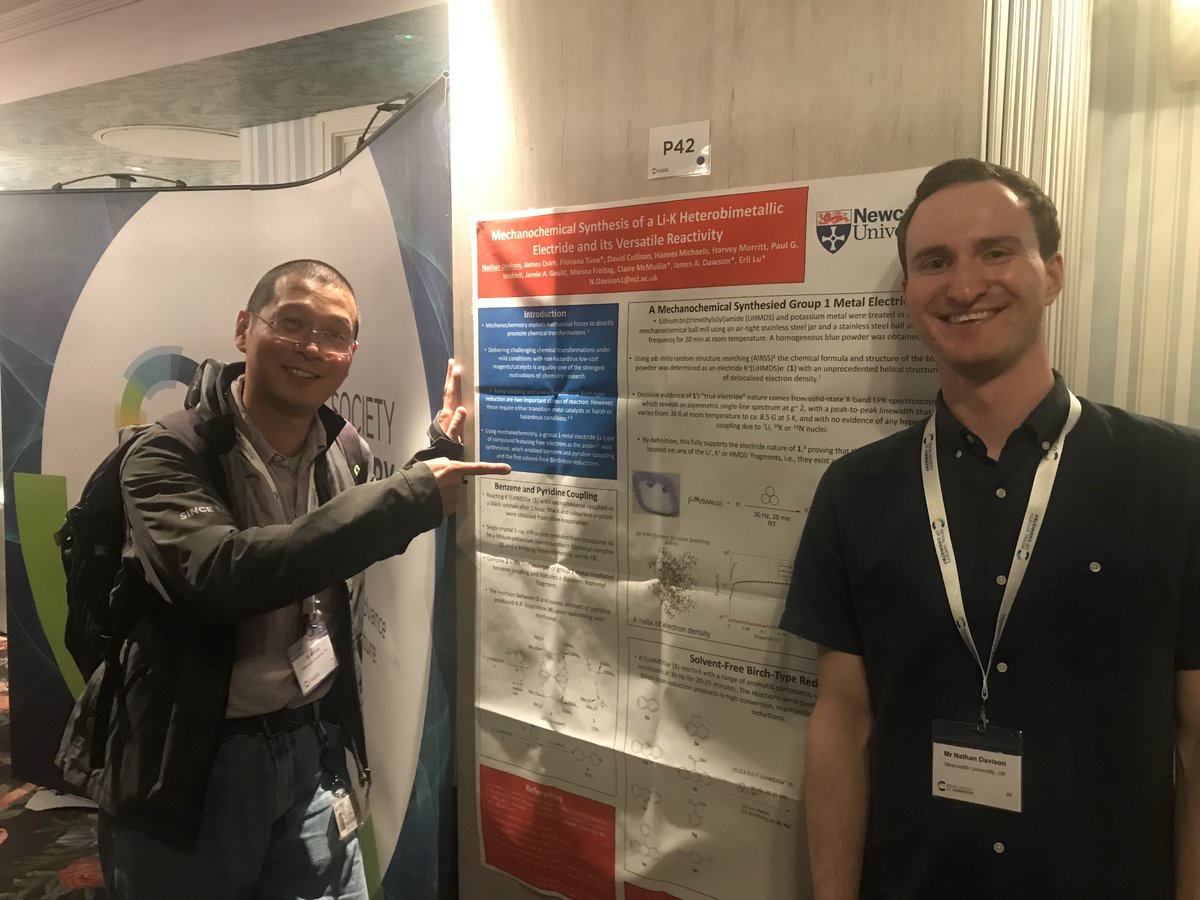 erli_lu's tweet photo. It was two great days in Cambridge on @Faraday_D, fantastic @Mechanochem and super-nice people! Thanks @RoySocChem, @TomislavFriscic and Stuart James for organising! #FDMechano @SciencesNCL @ChemistryNCL https://t.co/D3D7zbBfV7
