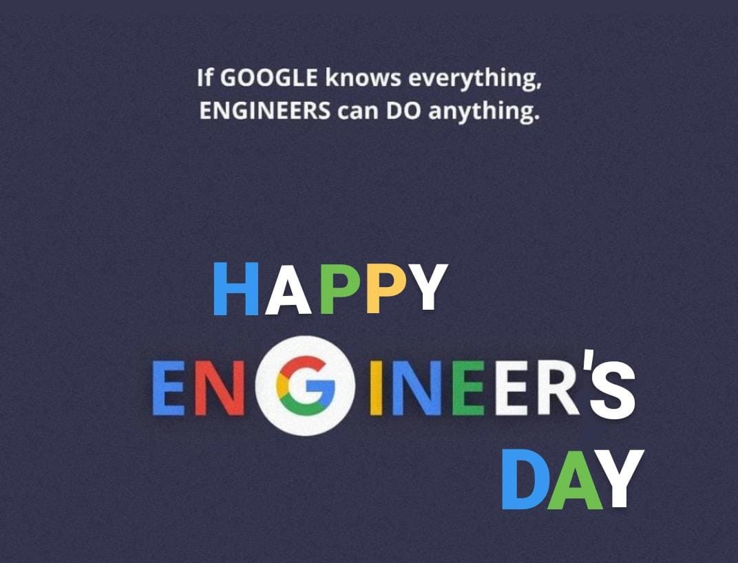 IESramteerath's tweet photo. World Of Engineering 
World of Engineers. ⚙️🔧✨
Happy Engineering Day 👷🏻‍♂️✅
.
.
.
#happyengineersday #happyengineeringday #engineersday #engineers  #engineersdaycelebration #happyengineersday
#ese #civilengineers #IESRam #iitDelhi https://t.co/qMHTK6yGAw