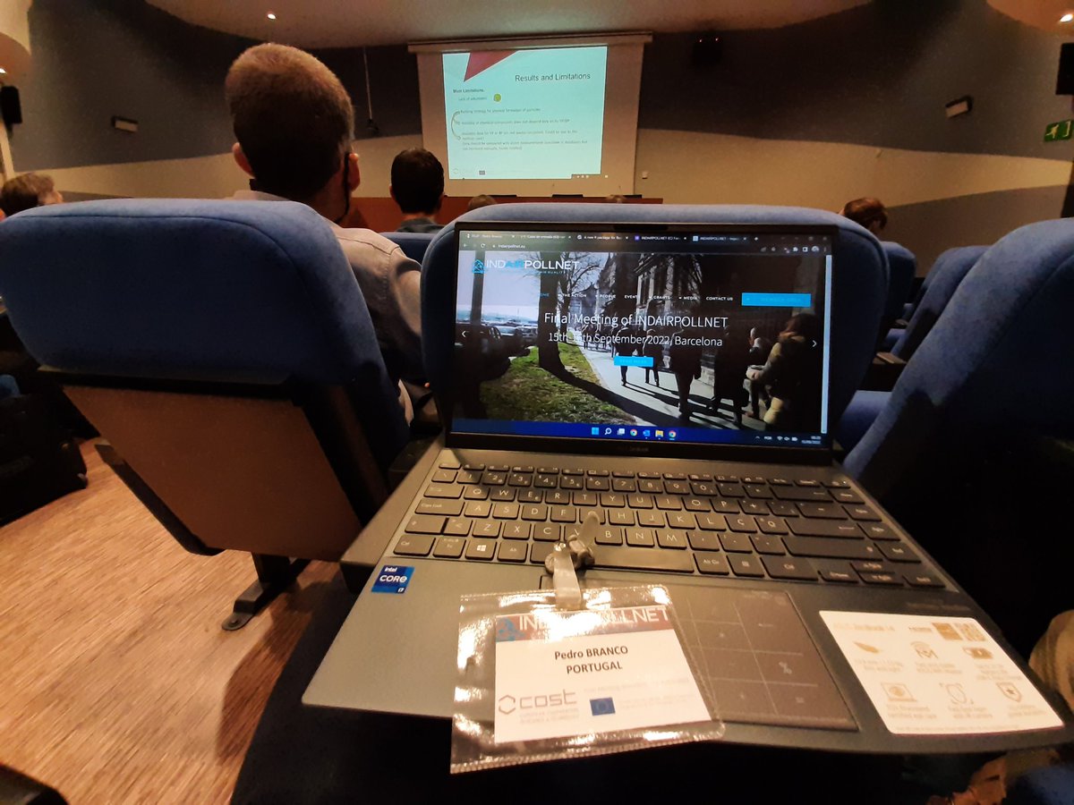 Pedro Branco (@pt_branco) on Twitter photo Attending the final meeting of <a href="/ActionCost/">COST Action INDAIRPOLLNET</a> INDAIRPOLLNET at Barcelona, led by <a href="/NicCarslaw/">Nic Carslaw</a> and <a href="/xqcgeo/">Xavier querol</a>
#indairpollnet #indoorair #AirQuality Attending the final meeting of <a href="/ActionCost/">COST Action INDAIRPOLLNET</a> INDAIRPOLLNET at Barcelona, led by <a href="/NicCarslaw/">Nic Carslaw</a> and <a href="/xqcgeo/">Xavier querol</a>
#indairpollnet #indoorair #AirQuality