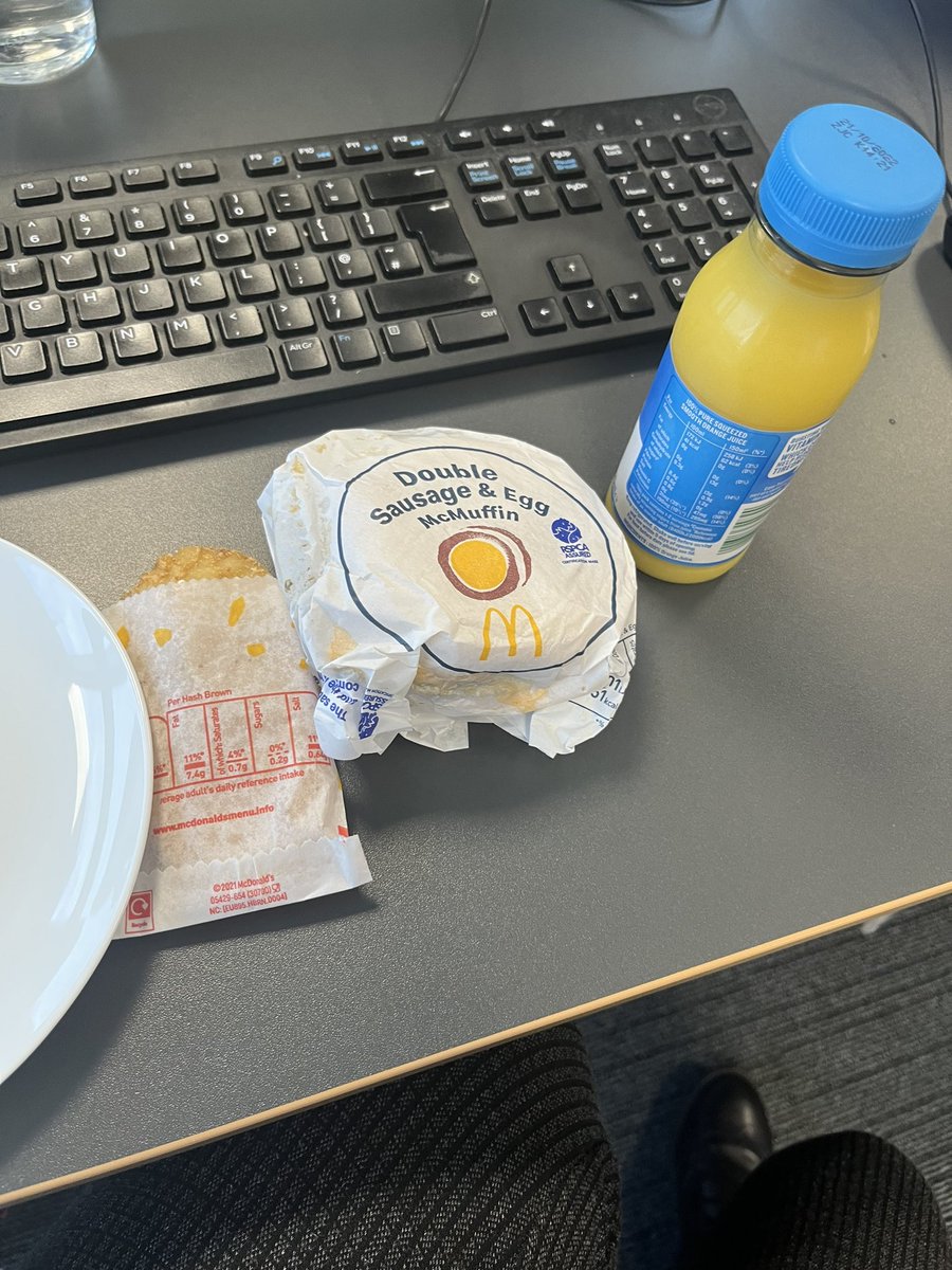 You know you work with good people when you haven’t even sat down and there is breakfast waiting for you that you didn’t know you were getting 🥰😂