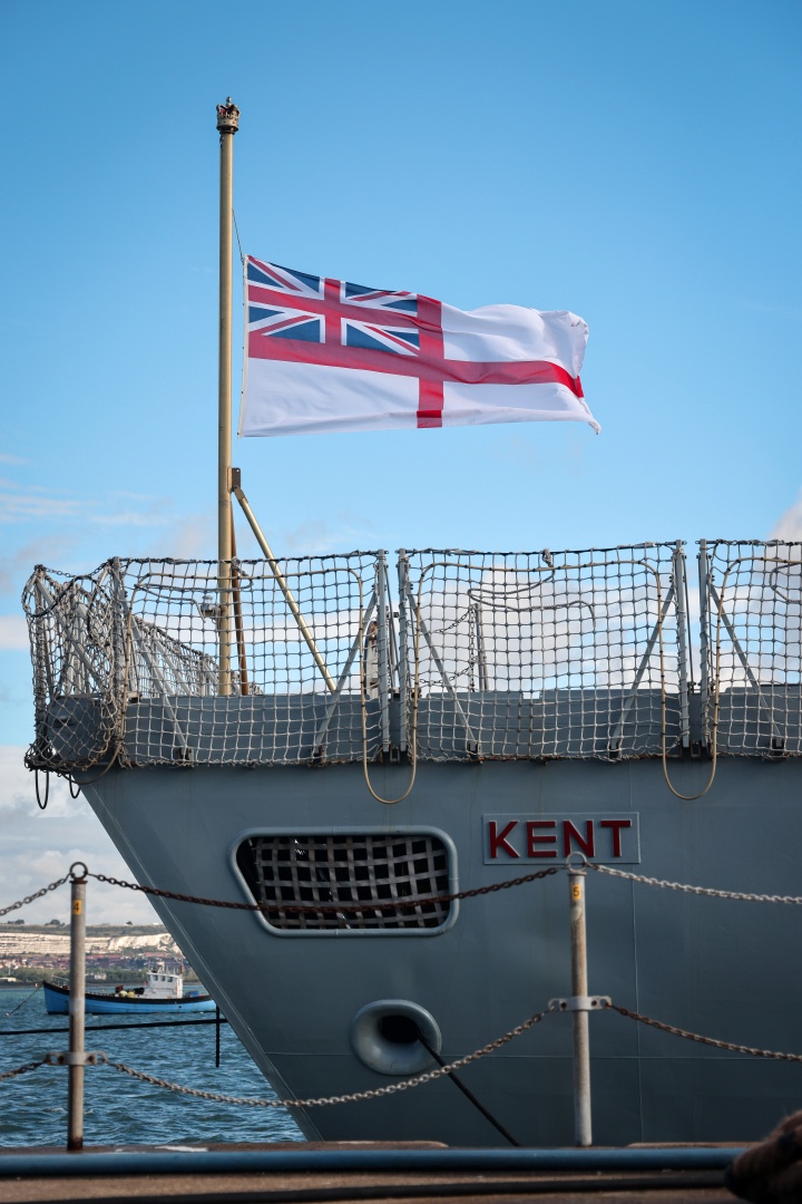 Dr Alexander Clarke on Twitter "RT WarshipsIFR Flags at half mast to
