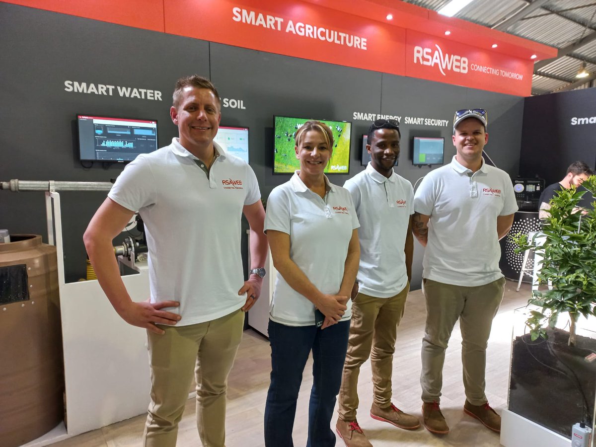 RSAWEB's tweet photo. We’re live from the NAMPO Cape Exhibition in Bredasdorp, showcasing our IoT solutions for agricultural businesses. Come meet our team to learn more about this state-of-the-art technology!

#RSAWEB #BestRatedISP #IoTsolutions https://t.co/kIBKofh9hn
