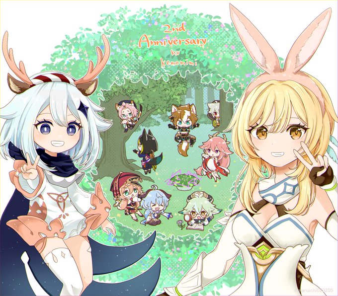 原神2周年おめでとう! #原神 #原神2周年 