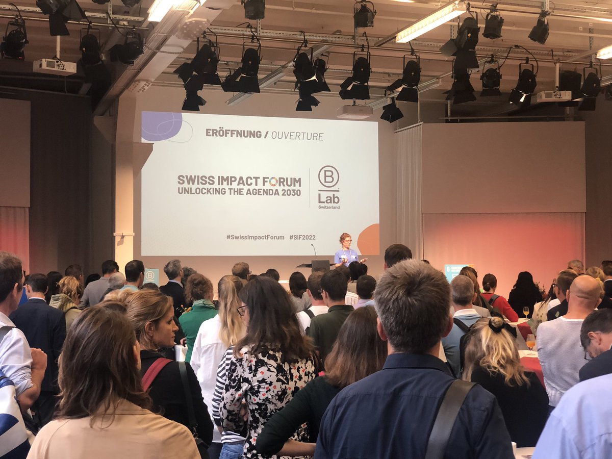 Ich freue mich auf einen inspirierenden Tag am #SwissImpactForum mit über 400 Teilnehmenden #SIF2022