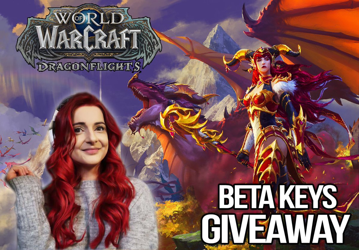 AnnieFuchsia (@anniefuchsia) on Twitter photo đ #Dragonflight BETA Keys Giveaway đ
âïž Follow <a href="/anniefuchsia/">AnnieFuchsia</a> / <a href="/Warcraft/">World of Warcraft</a>
â€ïž Like
đ Retweet
đ€ Comment on what new expansion feature you are looking forward to the most!
There'll be #Warcraft quizzes on Saturday's stream (17/9), for a chance to win more keys đ€đ đ #Dragonflight BETA Keys Giveaway đ
âïž Follow <a href="/anniefuchsia/">AnnieFuchsia</a> / <a href="/Warcraft/">World of Warcraft</a>
â€ïž Like
đ Retweet
đ€ Comment on what new expansion feature you are looking forward to the most!
There'll be #Warcraft quizzes on Saturday's stream (17/9), for a chance to win more keys đ€đ