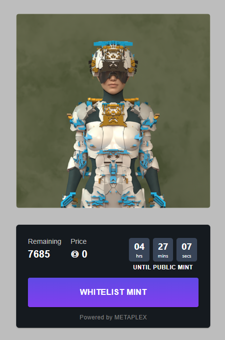 🚀️ 4 hours before public mint #SolanaNFTs.
#freemint time - 15 Sep 2022 12:00 UTC
link: mint.planetarystations.com
Check your wallets if you have WL use it before the mint starts.
Good luck! 🍀 #NFTCommunity #NFTs