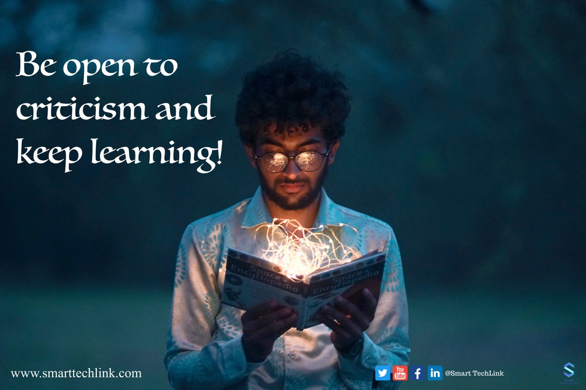 SmartTechLink's tweet image. Be open to criticism and keep learning!
Surround yourself with positive and genuine people!
.
.
.
 #SmartTechLink #smarttechlinksolutionsinc #STS #CanadaJobs #USAJobs #ITJobs #contact #IT #Staffing #recruiter #USArecruiter #CanadaRecruiter #career #learn #criticism