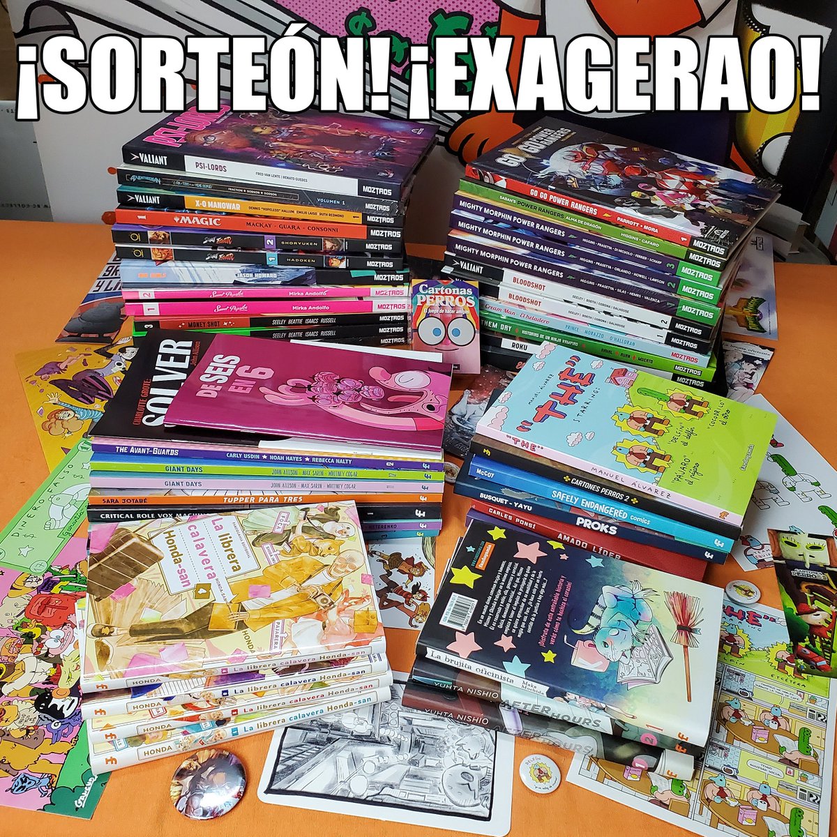 Fandogamia's tweet image. ¡#SORTEÓNEXAGERAO! Para celebrar la colaboración Moztros/Fandogamia sorteamos TREMENDO PACK con TODAS las novedades y reimpresiones de ambas editoriales en 2022. ¡Más de 600€!
Bases:
💥Sigue a @esmoztros
💥Sigue a @fandogamia
💥Haz RT
El sorteo cerrará el 22/9 (23:59h)
¡SUERTE!
