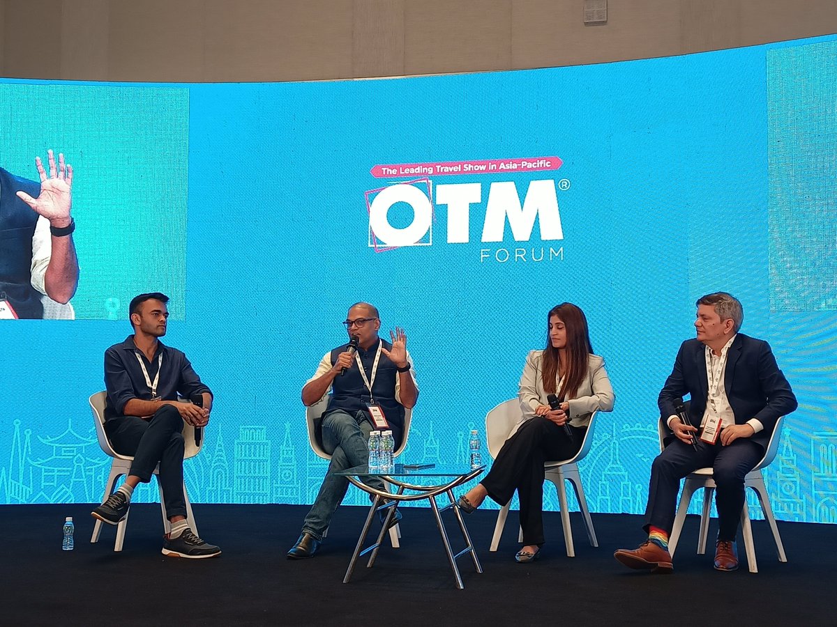 iffort's tweet photo. Hello New World: Digital Marketing for the Travel Brands in an era of Change.

Our co-founder @indianterrain here in a discussion with @nehas210, Devendra Parulekar and @neerajsinghdev at @OTMIndia at @JWCCMumbai.

#OTMForum https://t.co/ZZszBL3vCE