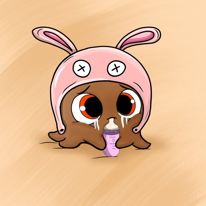 CoolCryptoo's tweet image. the funny thing about Baby Octopus  ❤️ 🍼