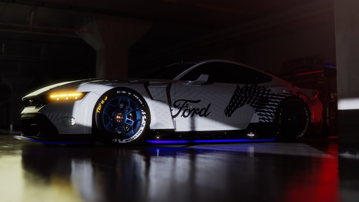 onlyendurance's tweet photo. 🚨 Ford reveal their new Mustang GT3 racer 🐎

Built by Ford Performance and Multimatic, the car is powered by a 5.4-liter Coyote-based V8 engine.

The ‘Blue Oval’ will return to Le Mans in 2024 as part of the WEC’s ‘LM GT3’ class, and join GTD PRO in IMSA.

#WEC/#IMSA/#Ford https://t.co/i5E2IqQPnE