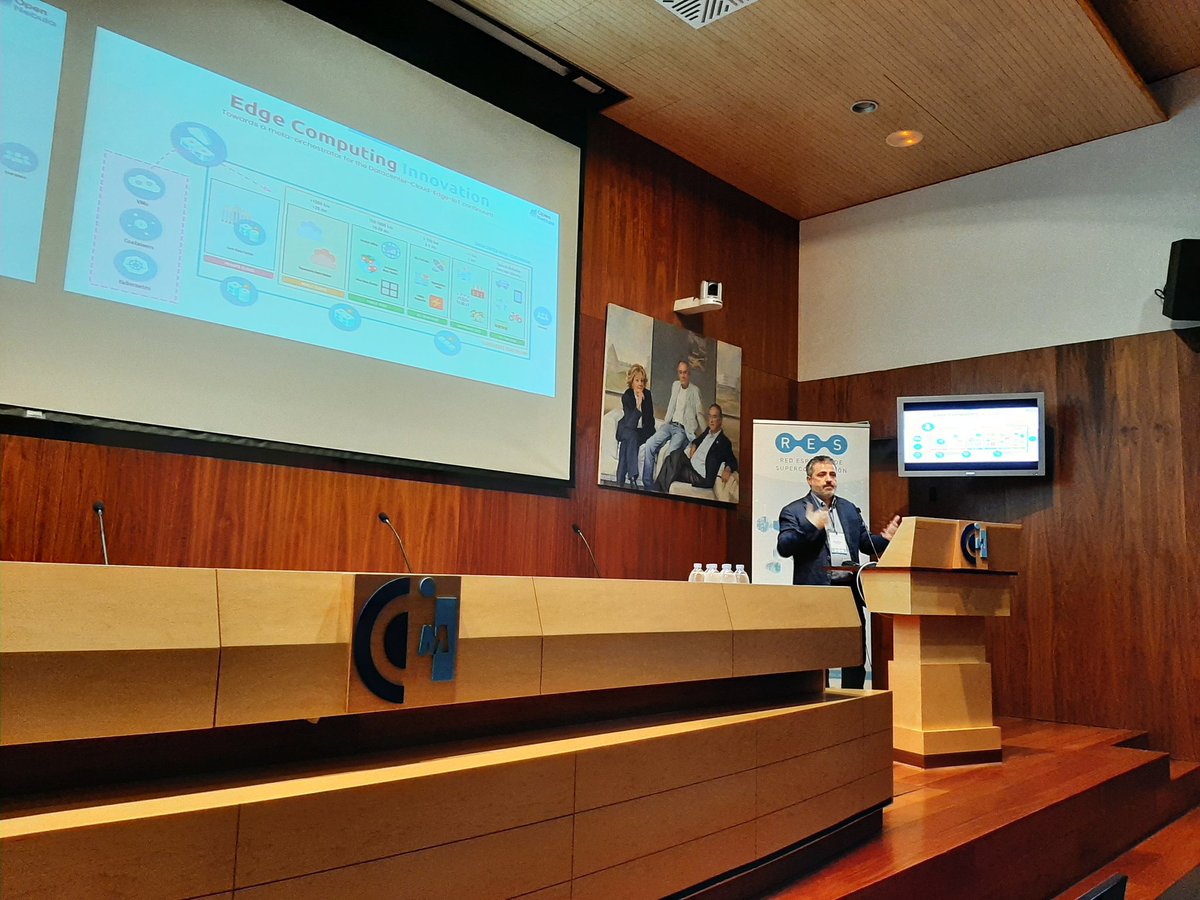 Comienza la segunda jornada de #JURES22 con Marco Mancini hablando de <a href="/opennebula/">OpenNebula Systems</a> y Edge Computing

<a href="/RES_HPC/">RES</a> @cenits <a href="/CETA_CIEMAT/">CETA-CIEMAT</a>