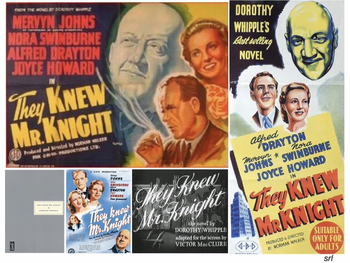 SaveRedlandLibr's tweet photo. 9:15am TODAY on @TalkingPicsTV 

The 1946 #Drama film🎥 “They Knew Mr. Knight” directed by #NormanWalker from a screenplay by Victor MacLure &amp; Norman Walker 

Based on #DorothyWhipple’s 1934 novel📖

🌟#MervynJohns #NoraSwinburne #JoyceHoward #JoanGreenwood #AlfredDrayton https://t.co/aXEZVlfTpk