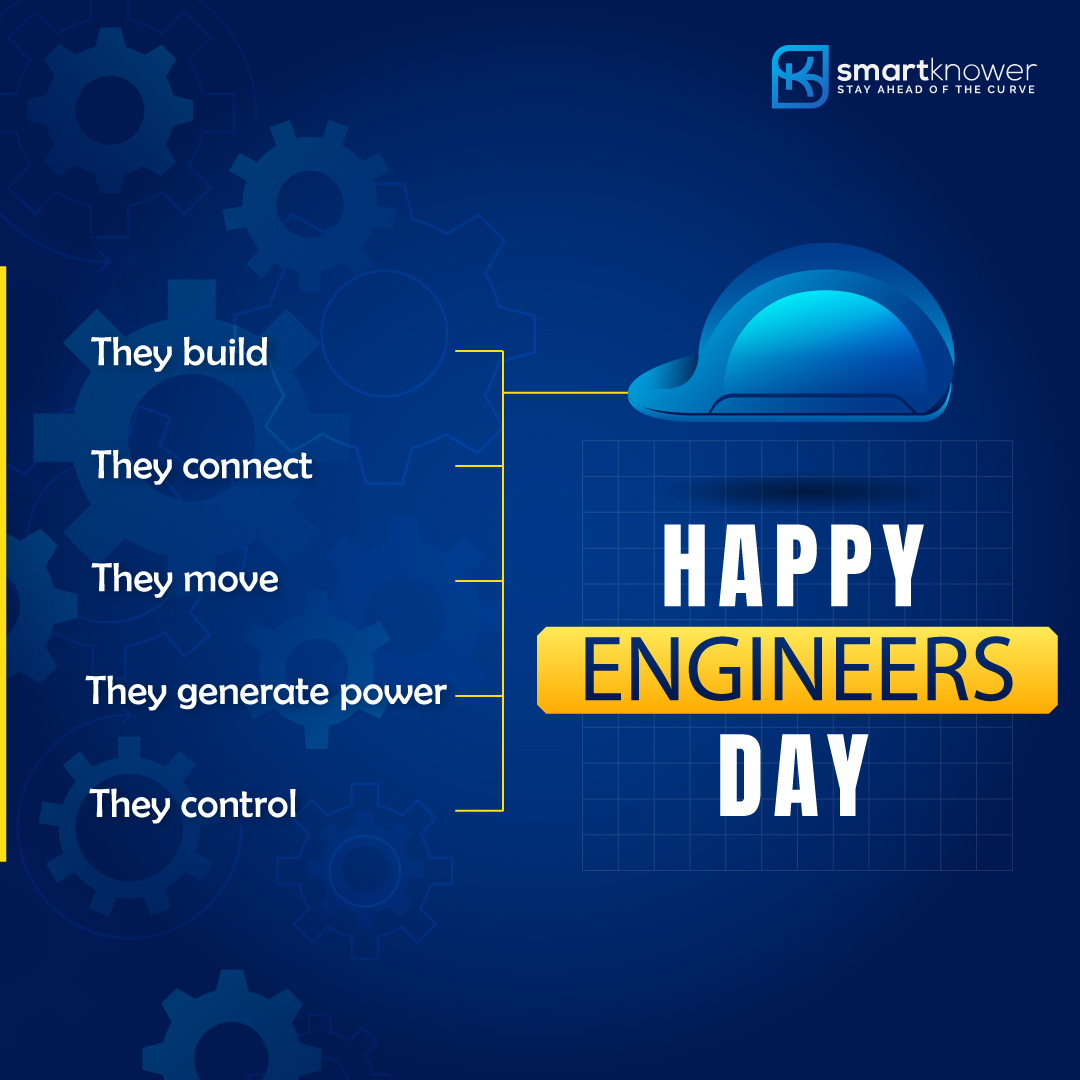 KnowerSmart's tweet photo. Happy Engineers Day!

Learn In-demand Engineering Courses to outstand the competition from Smartknower.

Explore: https://t.co/Mr60jy1Qwd

#smartknower #onlinecourses #students #engineering #engineeringcourse #engineers #EngineersDay #HappyEngineersDay #trending https://t.co/W1aoWIh5jk