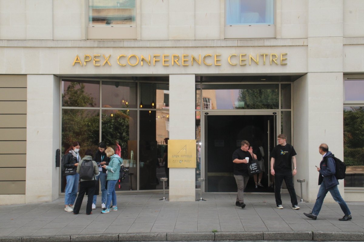 ESCMID's tweet photo. Full house at the Apex Conference Centre for day 1 of #IMMEMXIII. Stay tuned on our channel and follow @ESGEM_ESCMID for live updates on day 2. Great science on epidemiological surveillance coming!
Final programme: https://t.co/pAOo1Gdbwx https://t.co/Vwl2fC4jBD