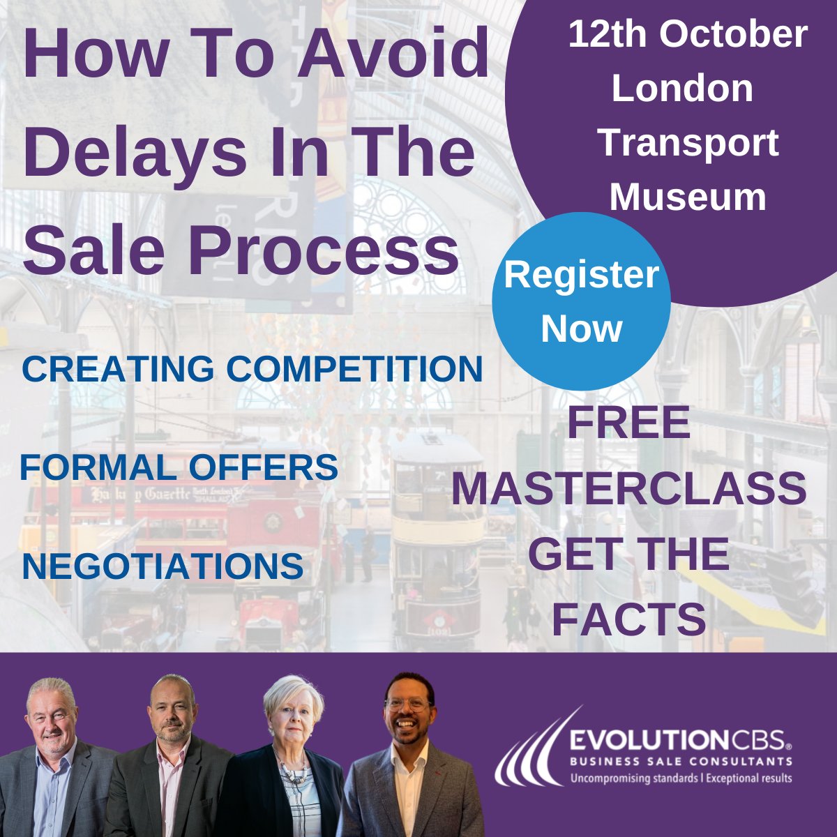 Join our experts at a free Business Owners Masterclass, where we will explore the complexities of selling a business, including how to avoid some of the pitfalls which can delay a sale.