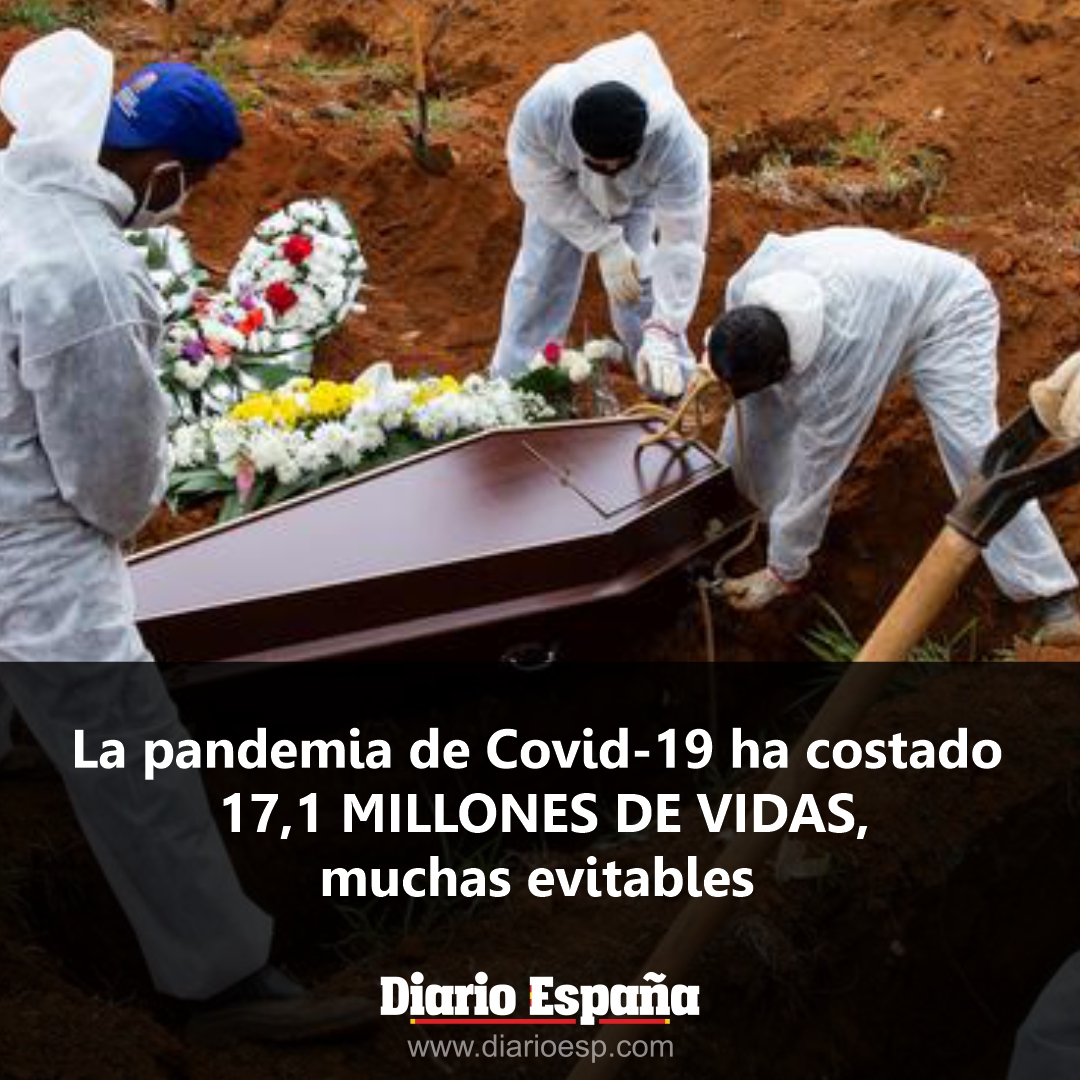La pandemia de Covid-19 ha costado 17,1 millones de vidas, muchas evitables.
#covid19 #spain #saludespaña #pedrosanchez #sasespaña #españa #diarioespaña #periodico #noticias #moncloa #europa #salud #oms