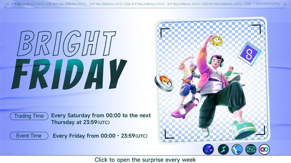 ZT_exchange's tweet photo. 👑Are you ready for Friday!👏
🎁Mysterious boxes everyweek &many more surprises
💰Trading over 188 USDT can draw a mystery box during Bright Friday opening time
🔗Have Fun:https://t.co/Qvg5R3POnO
#ZT #ZTFriday #cryptocurrency #ZTers #ZTexchange #ZTHBD https://t.co/mAqUITGLe0