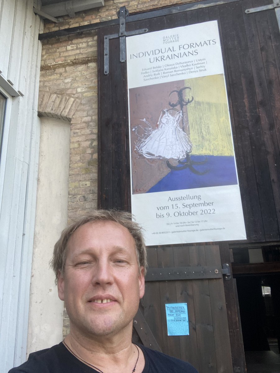 savchenkoserhiy's tweet photo. Opening is coming! "Individual formats.Ukrainians."10 Ukrainan artists, my great friends and colleagues I proud to expose with, in incredible art space  @GaleriMutterFourage  Berlin-Wansee , Today at 17.00  we are start. Welcome!!    #berlinartweek #saveukraine @savchenkogallery https://t.co/cgJN9u56Cd