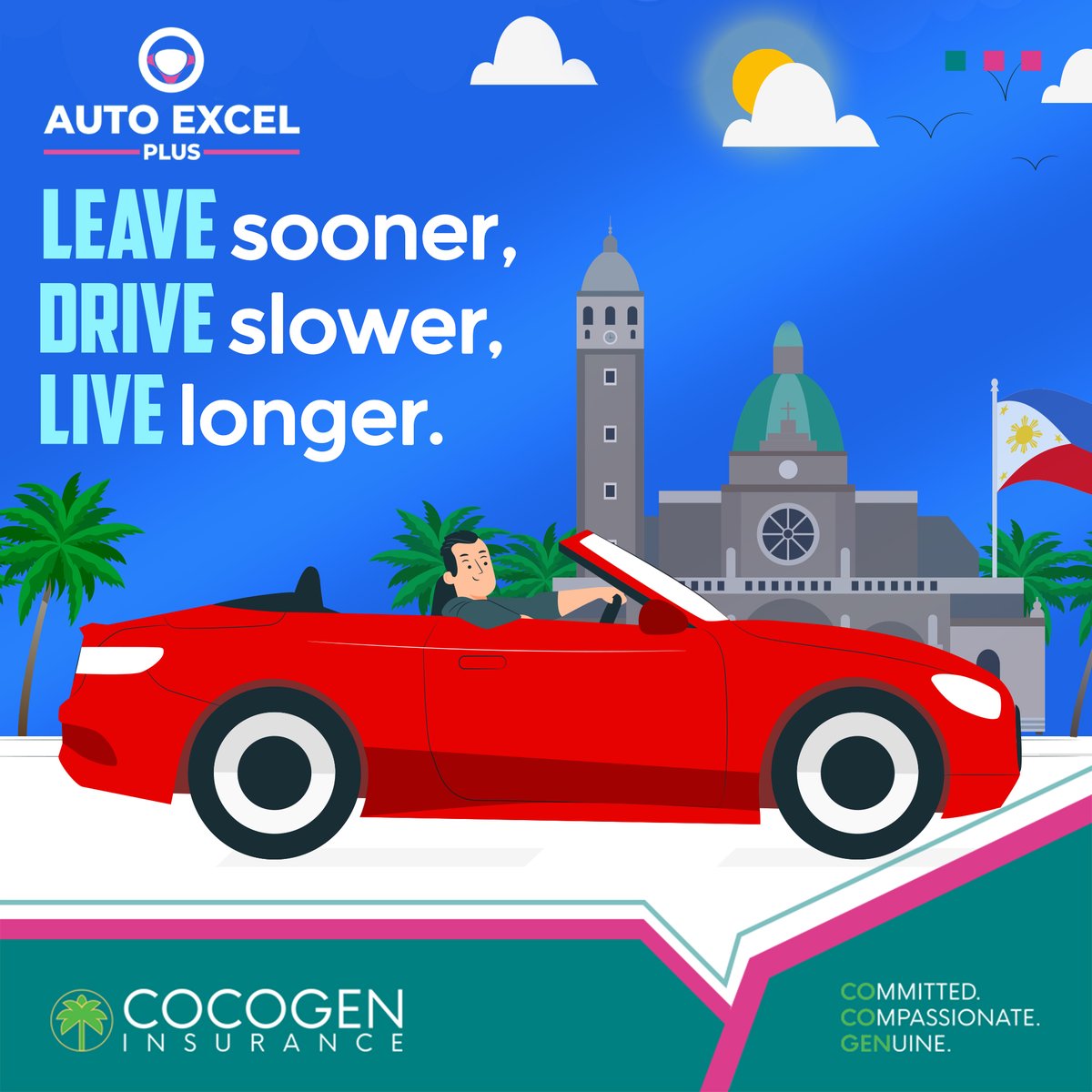 cocogenofficial's tweet photo. Always hit the road with a positive mindset and careful awareness so you can stay safe and help beat the everyday stresses of life.

For added confidence to your daily drive, secure Auto Excel Plus. 

Get a quote today: https://t.co/ofLERpDold

#WeGotYou🌴 https://t.co/R6BWWDg33k