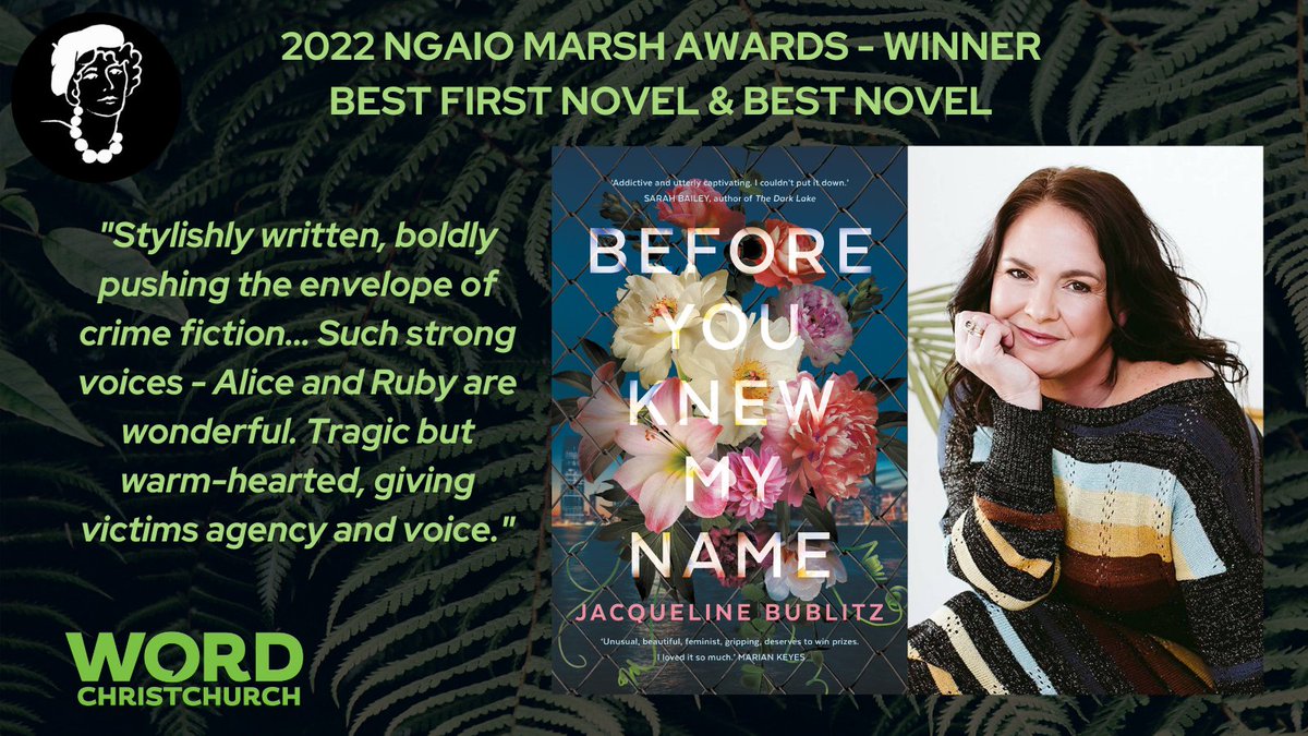 ngaiomarshaward's tweet photo. Huge whakamihi (congrats) to @WriteRock11, just announced as DOUBLE winner of #2022Ngaios. In a very tough year for our judges with several sublime contenders, Bublitz's tale upturning crime drama tropes and focusing on victim &amp; witness has made Ngaios history #yeahnoir @WORDChCh https://t.co/ttwx8CKvVd
