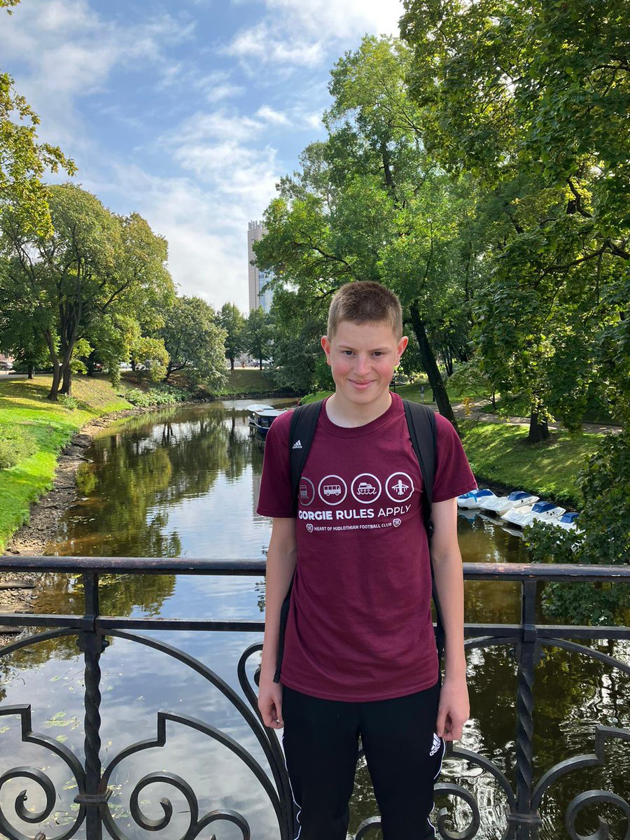 CeriYule's tweet photo. Happy 16th birthday @JimmyJambo51  in Riga to watch @JamTarts 🇱🇻 ⚽️ https://t.co/znTDb6vtOx