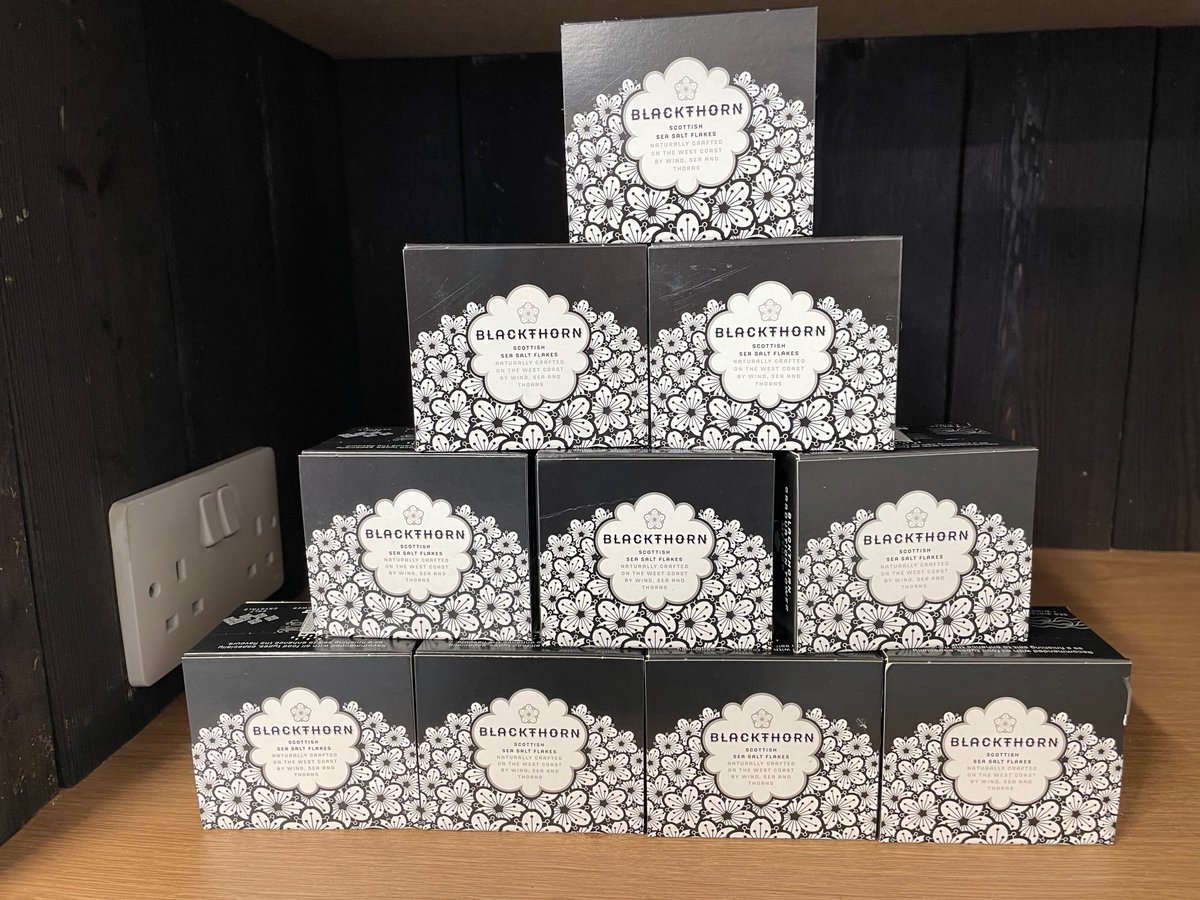 #award #winning <a href="/BlackthornSalt/">Blackthorn | Scottish Sea Salt</a> available in our shop today open from 9:30am to 3:30pm #eatlocal