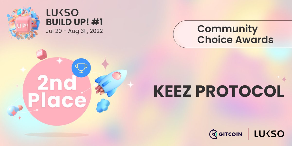 lukso_io's tweet photo. 🥈2nd Place: KEEZ Protocol

@KEEZprotocol allows individuals to create a DAO using a Universal Profile. With LUKSO’s new tools, the team reinvented how DAOs onboard members, participate in governance and manage their operations.

Learn more: https://t.co/pIjDH04mzw https://t.co/7FlKddP3hw