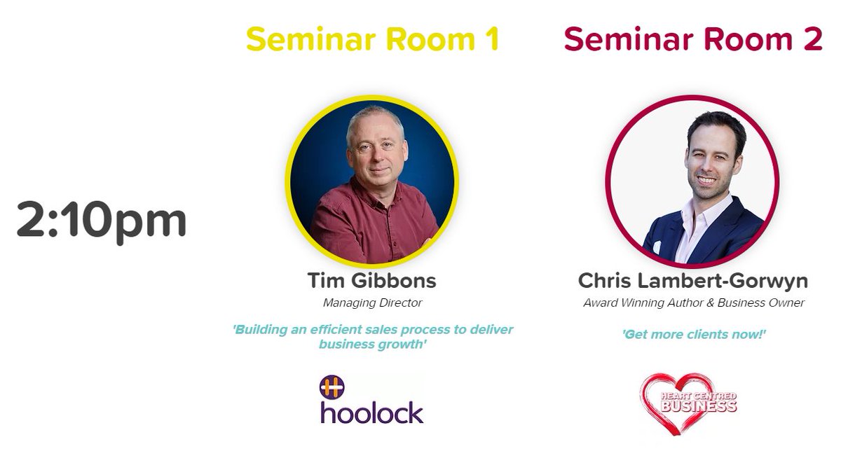 Our final seminars at the Grow Your Business Show on Thursday 22nd September at 2:10pm.

Register your free tickets for the show here...
tinyurl.com/4hn2zna9

growyourbusinessshow.co.uk

#gybsuk #growyourbusinessshow #hoolockconsulting #heartcentredbusiness