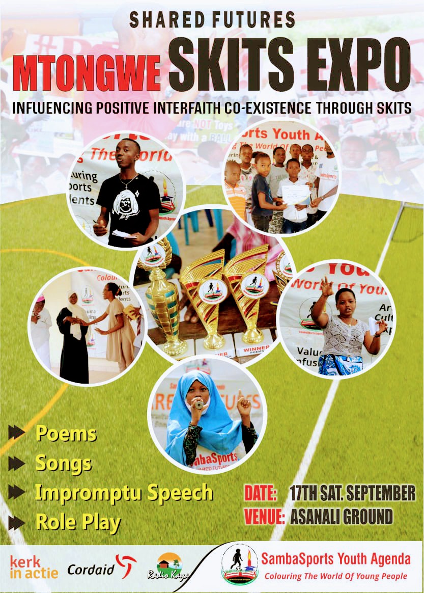 Ndugu
There is a lot of negativity and anxiety across religious and ethnic divide, esp after a hotly contested election

Let's meet at "Asanali" Grounds, Mtongwe, this Saturday, and celebrate positive vibes; innovations on #Bonding, #Coexistence

@KerkinActie <a href="/Cordaid/">Cordaid</a> <a href="/RadioKaya/">Radio Kaya</a>