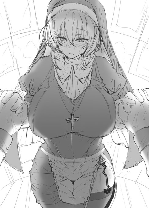 アリシアさん。ラフも可愛かったので。 