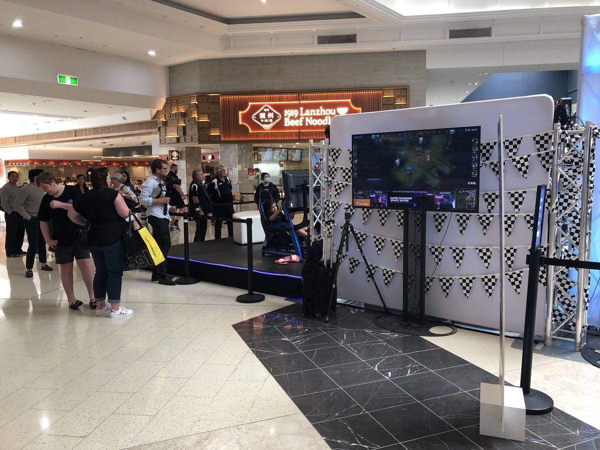 ChiefsESC's tweet photo. Our first @WestfieldAU activation at Westfield Mt Gravatt has started 🎉 Seeing people enjoying gaming together in person again is so good.

Here daily 10.30am to 5pm (8pm on Thursdays). https://t.co/ozkK53KE7P