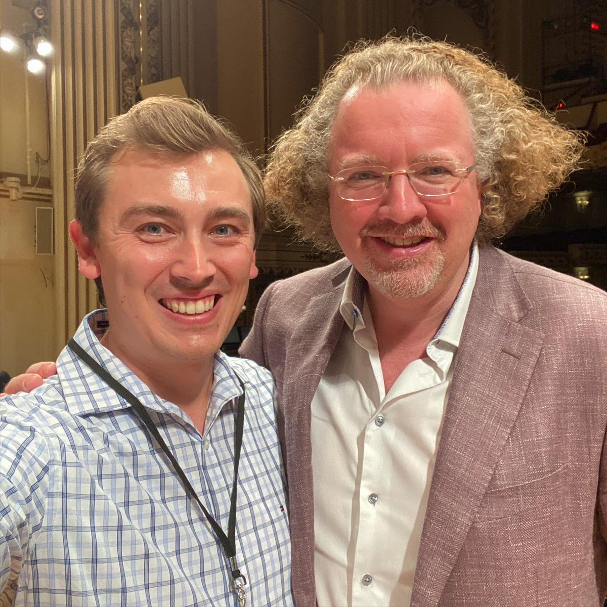 drjoewelch's tweet photo. At Monday night’s In Unison Young Artist rehearsal, Maestro Denève offered to turn pages for me. We ended up improvising four hand accompaniments. It was so much fun! https://t.co/9jXsxfAAFu