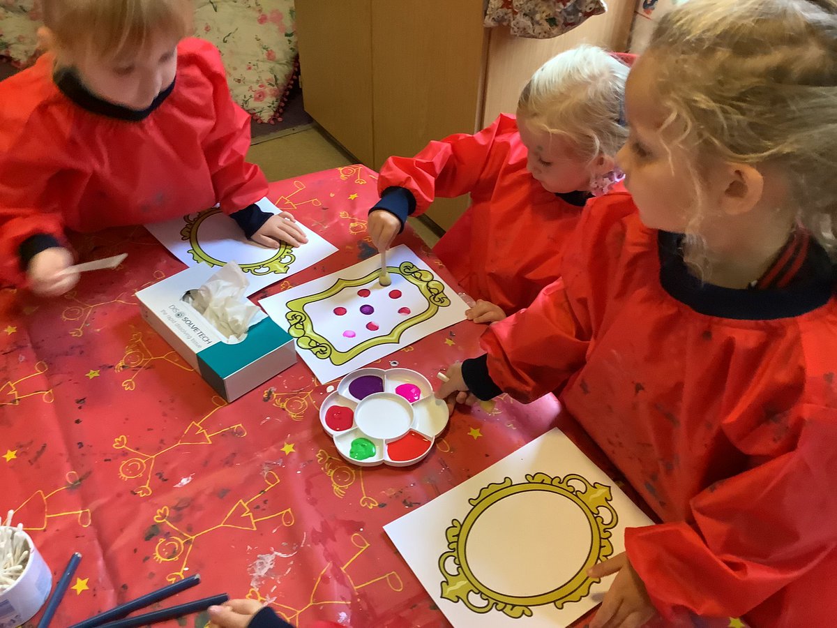 We have started the day ‘making a mark’ in Reception! #InternationalDotDay