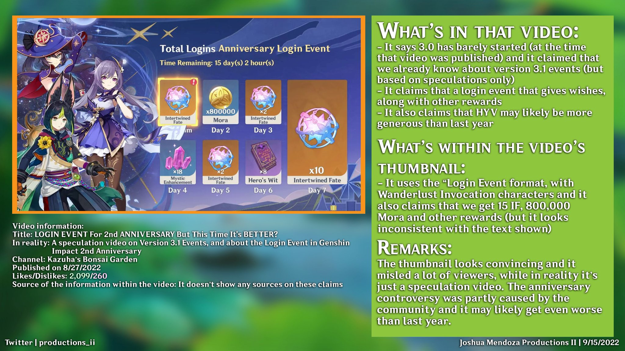 Joshua Mendoza Productions II on Twitter "3. Kazuha's Bonsai Garden