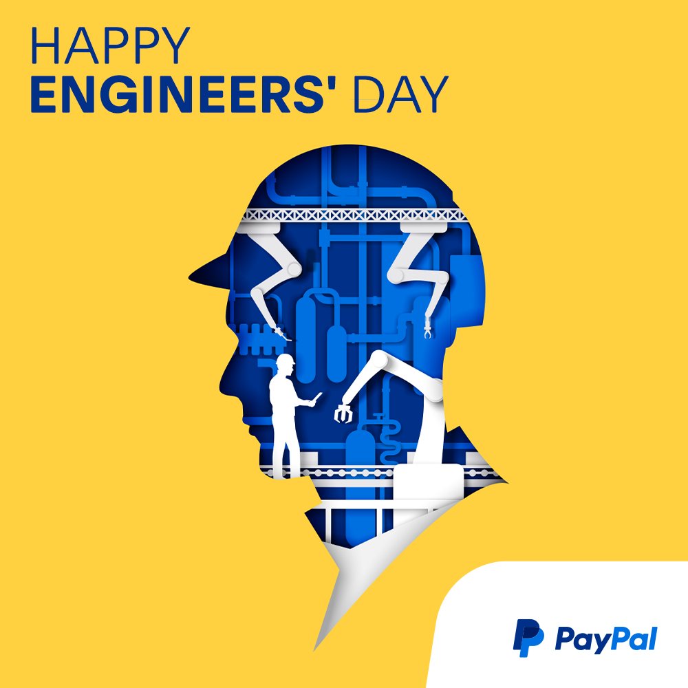 In the spirit of #EngineersDay, we would like to applaud the remarkable work done by #PayPal’s engineers across the tech centres in Bangalore, Chennai and Hyderabad. Their support and dedication enable us to constantly innovate and stay ahead of the curve