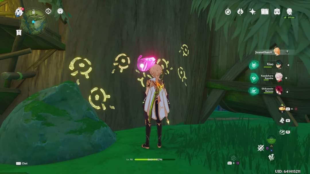 teyvattabloid's tweet photo. ‼️Luxurious chest located in the Apam Woods‼️

Go the the 7 locations marked on the map and use dendo energy on the Tri-Lakshana mushrooms! (idea what they're called)

©️Eon juan ( fb ) 

#Genshinlmpact #Genshin #genshinmemes #Sumeru https://t.co/BvXlySmXpY