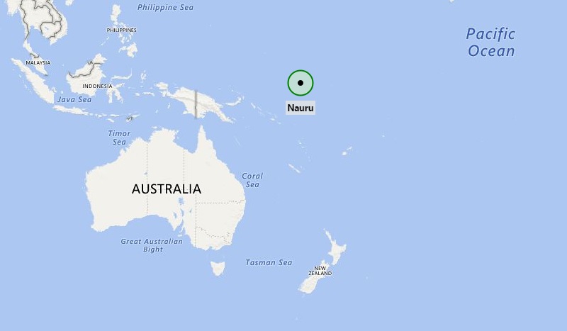 Començem una sèrie sobre països del Pacífic! 🥳
Avui us portem la meravellosa nació de #Nauru 🇳🇷
Aquest país consisteix en una sola illa de 21 quilòmetres quadrats situada al Nord-est d’Austràlia, a uns 4000km d’aquesta i molt a propet de la línia de l’Equador. Aquí un mapa 👇
