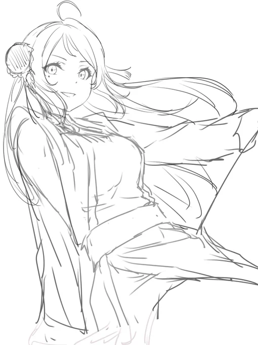 ひっさしぶりの投稿。
あっためてたランジュちゃんのラフ。
完成させたいです。はい。 