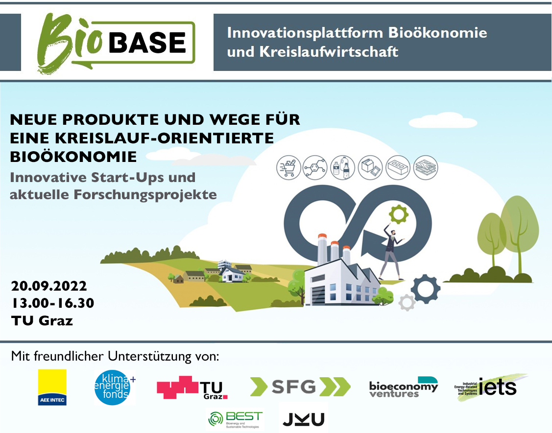 Alle Startups sowie alle Infos zur Veranstaltung unter: biobase.at/veranstaltunge…
#bioeconomy #lignin #PV #circulareconomy #biobased