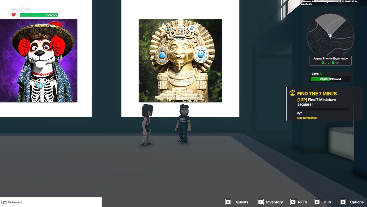 no_ev_ge's tweet photo. I just finished my quest on @jagfriends_nft experience on the #sandboxalphaS3 for a chance to win a Season 3 Alpha Pass! Here I am in Legendaries Room, check out my screenshot!

#jaguarfriends https://t.co/0OJa1F2zZF